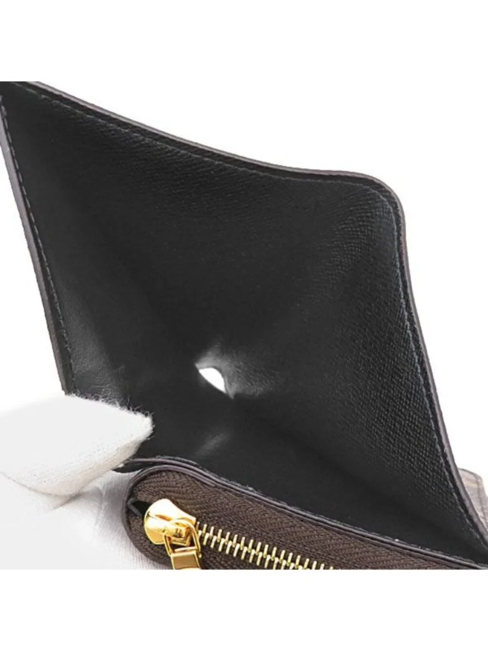 Louis Vuitton Bifold Wallet Portefeuille Lou Monogram Canvas Reverse Gold Brown